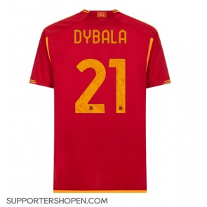 AS Roma Paulo Dybala #21 Hemma Matchtröja 2023-24 Kortärmad